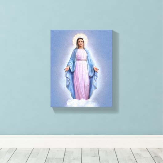Onze Lieve Vrouw van Medjugorje, 8" x 10", Canvas (Insitu (Houten vloer))