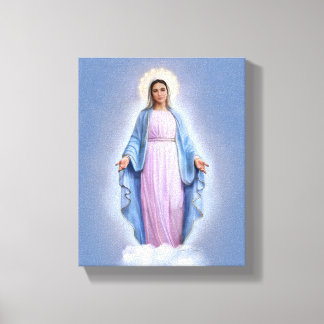 Onze Lieve Vrouw van Medjugorje, 8" x 10", Canvas Afdruk