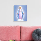 Onze Lieve Vrouw van Medjugorje, 8" x 10", Canvas Afdruk (Insitu (Woonkamer))