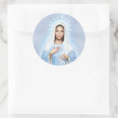 Onze Lieve Vrouw van Medjugorje Envelope Seal Stic Ronde Sticker (Tas)
