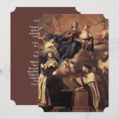 Onze-Lieve-Vrouw van Mount Carmel 1641 Kaart (Voorkant / Achterkant)