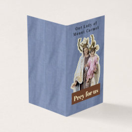 Onze-Lieve-Vrouw van Mount Carmel-bidprentje Kaart
