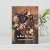 Onze-Lieve-Vrouw van Mount Carmel Gebed Kaart (Staand voorkant)