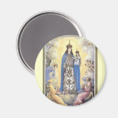 Onze-Lieve-Vrouw van Mt.Carmel Pin Magneet (Voorkant / Achterkant)