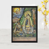 Onze-Lieve-Vrouw van Ocotlan Wenskaart Kaart (Gele Bloem)