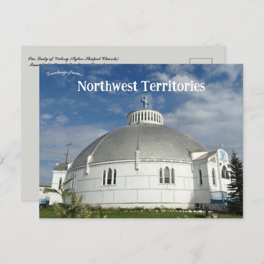 Onze-Lieve-Vrouw van Overwinning Inuvik Northwest  Briefkaart (Voorkant / Achterkant)