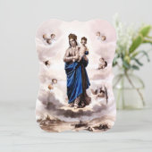 Onze Lieve Vrouw van Prompt Opvolger BW met Gebed Feestdagenkaart (Staand voorkant)