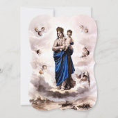 Onze Lieve Vrouw van Prompt Opvolger BW met Gebed Feestdagenkaart (Voorkant)