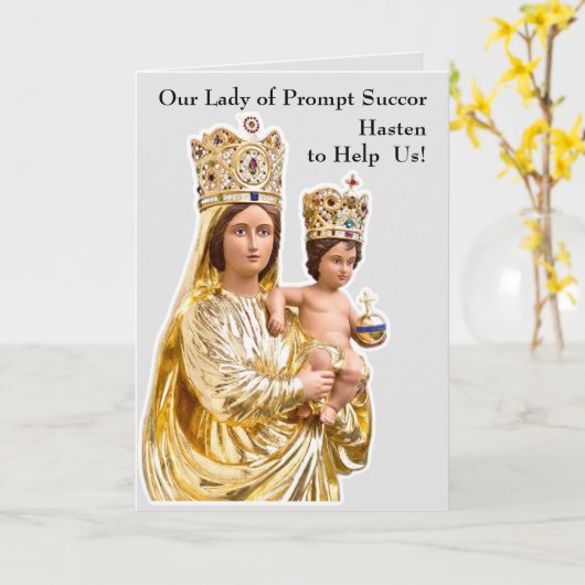 Onze Lieve Vrouw van Prompt Opvolger Kaart (Gele Bloem)