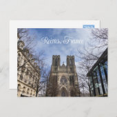 Onze-Lieve-Vrouw van Reims, Frankrijk Briefkaart (Voorkant / Achterkant)