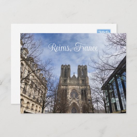 Onze-Lieve-Vrouw van Reims, Frankrijk Briefkaart (Voorkant / Achterkant)