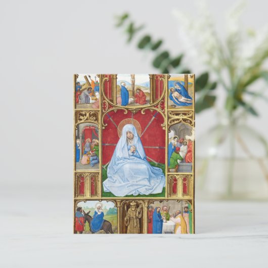 Onze-Lieve-Vrouw van Smarten Pasen Veertigdagentij Briefkaart (Staand voorkant)