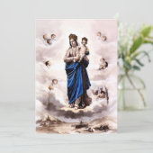 Onze Lieve Vrouw van Snelle Bijstand BW met Gebed Kaart (Staand voorkant)