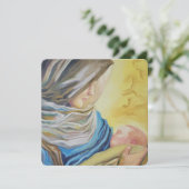 Onze Lieve Vrouw van Stilte met het kindje Jezus Feestdagenkaart (Staand voorkant)