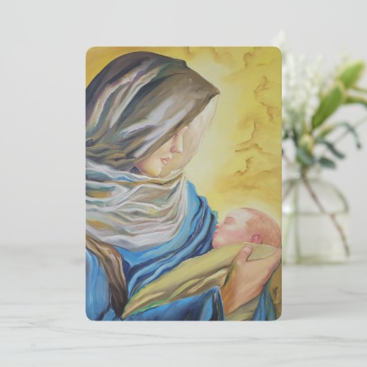 Onze Lieve Vrouw van Stilte met het kindje Jezus Kaart (Staand voorkant)