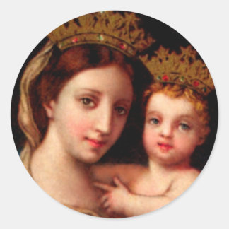 Onze-Lieve-Vrouw van Vertrouwen Ronde Sticker