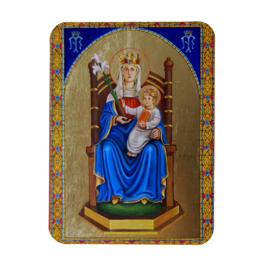 Onze Lieve Vrouw van Walsingham Icon Magnet Magneet (Verticaal)