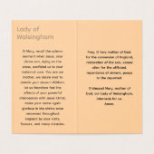 ONZE-LIEVE-VROUW VAN WALSINGHAM Kaart (Binnenkant ongevouwen)