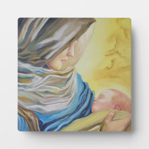 Onze Lieve Vrouw van Zwijgen die baby Jezus vastho Fotoplaat