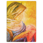 Onze Lieve Vrouw van Zwijgen die baby Jezus vastho Klembord (Achterkant)