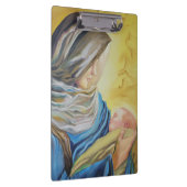 Onze Lieve Vrouw van Zwijgen die baby Jezus vastho Klembord (Rechts)