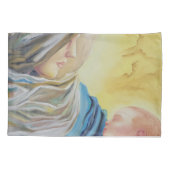 Onze Lieve Vrouw van Zwijgen die baby Jezus vastho Kussensloop (Achterkant)