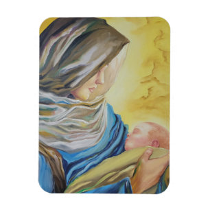 Onze Lieve Vrouw van Zwijgen die baby Jezus vastho Magneet