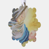 Onze Lieve Vrouw van Zwijgen die baby Jezus vastho Ornament Kaart (Links)