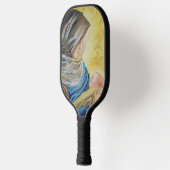 Onze Lieve Vrouw van Zwijgen die baby Jezus vastho Pickleball Paddle (Links)