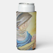 Onze Lieve Vrouw van Zwijgen die baby Jezus vastho Seltzer Blikjeskoeler (Seltzer Achterkant)