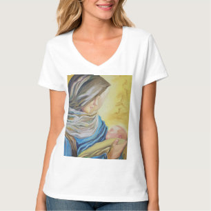 Onze Lieve Vrouw van Zwijgen die baby Jezus vastho T-shirt