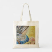 Onze Lieve Vrouw van Zwijgen die baby Jezus vastho Tote Bag (Achterkant)