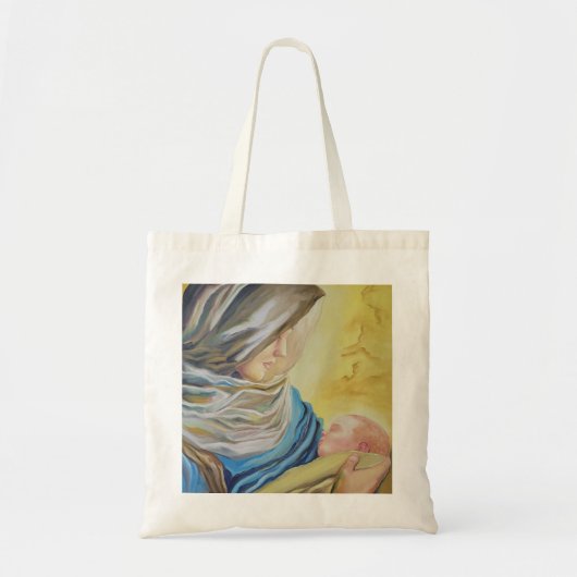 Onze Lieve Vrouw van Zwijgen die baby Jezus vastho Tote Bag (Voorkant)