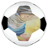 Onze Lieve Vrouw van Zwijgen die baby Jezus vastho Voetbal (Gedraaid)