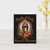 Onze Lieve Vrouw Virgen De Guadalupe Heilige Maagd Kaart (Gele Bloem)