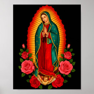 Onze Lieve Vrouw Virgen De Guadalupe Heilige Maagd Poster