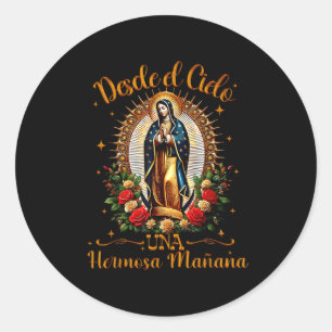 Onze Lieve Vrouw Virgen De Guadalupe Heilige Maagd Ronde Sticker