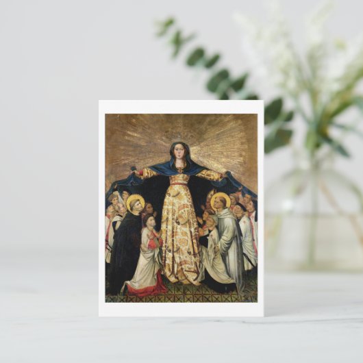 Onze Lieve Vrouwe en de Masters van de Orde van Briefkaart (Staand voorkant)