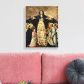 Onze Lieve Vrouwe en de Masters van de Orde van Canvas Afdruk (Insitu (Woonkamer))