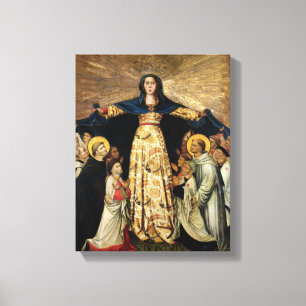 Onze Lieve Vrouwe en de Masters van de Orde van Canvas Afdruk