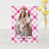 Onze Lieve Vrouwe van Barmhartigheidskaart Kaart (Gele Bloem)