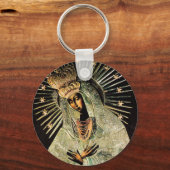 Onze Lieve Vrouwe van Dawn Litouwen Black Madonna Sleutelhanger (Voorkant)