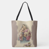 Onze Lieve Vrouwe van de Goede Schaapherder Jezus  Tote Bag (Achterkant)
