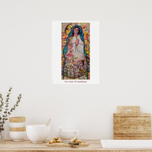 Onze Lieve Vrouwe van het poster van Guadalupe Cla (Keuken)