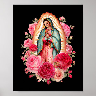Onze Lieve Vrouwe Virgen De Guadalupe Heilige Maag Poster