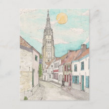 Onze-Lieve-Vrouwekerk, Brugge België Stadsbeeld