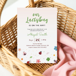 Onze Lievebug Girl Baby Shower Kaart
