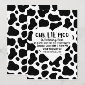 Onze Lil Moo-jongen draait twee verjaardagskaart Kaart (Voorkant / Achterkant)