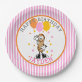 Onze Lil Peanut Birthday Party Papieren Bordje (Voorkant)
