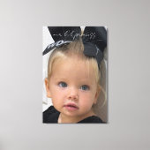 Onze Li'l Prinses Fotodoek Muurkunst Canvas Afdruk (Voorkant)